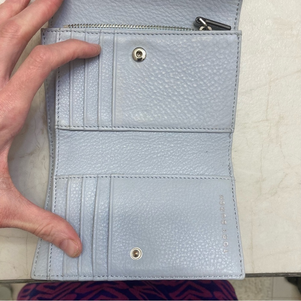 Tory Burch light blue leather wallet - Picture 13 of 16